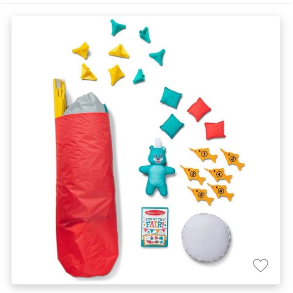 New Melissa & Doug Fun at the Fair! Game Center Play Tent 4 Sides of Activities - Picture 2 of 9